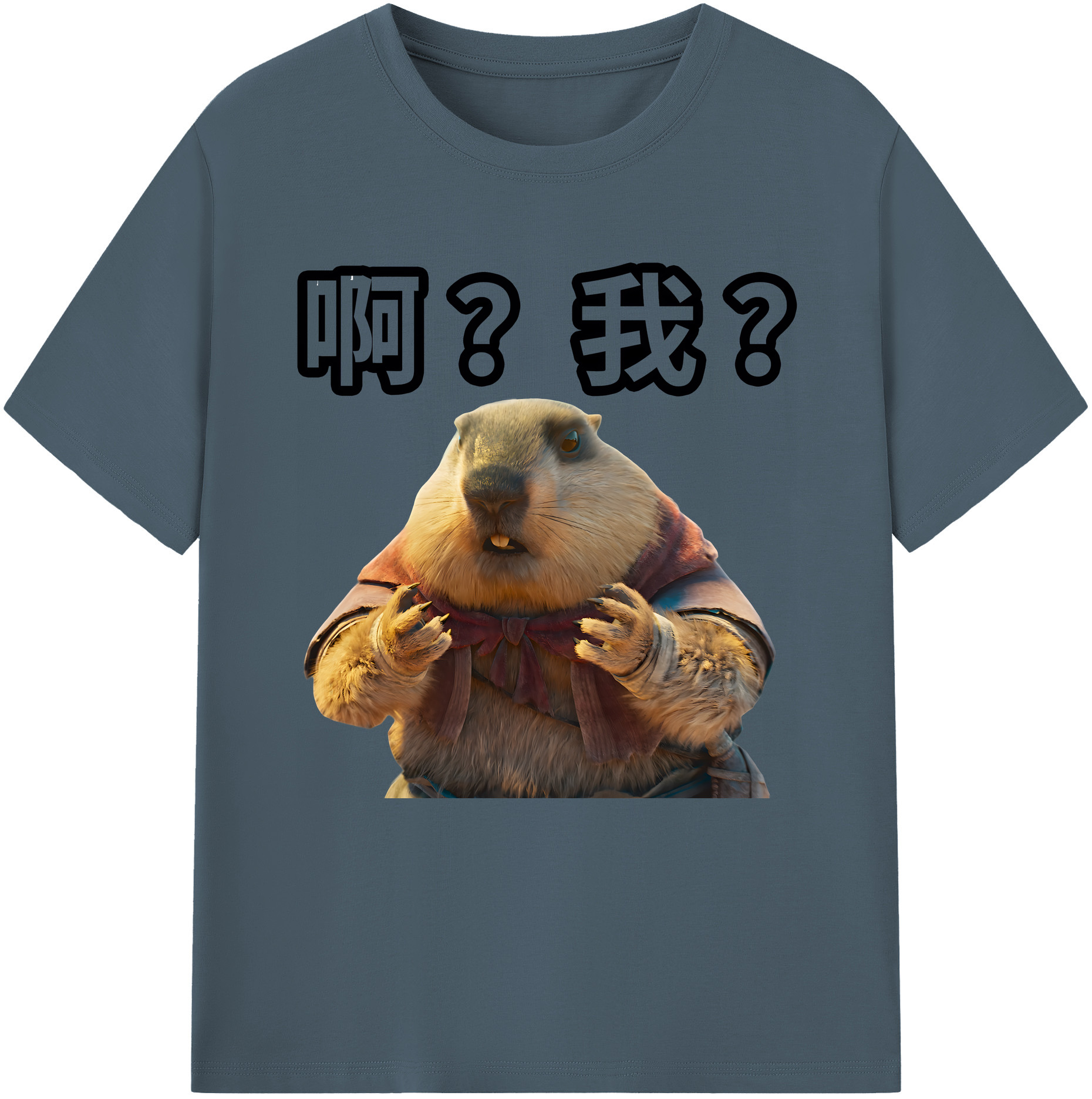 （画像用） Ne Zha 2 ナタ 魔童の大暴れ 綿100％半袖Tシャツ（フロントプリント）